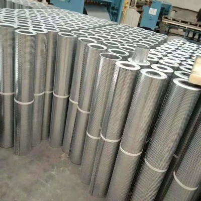 Metal ampliado de aluminio tejido de la malla RDW del agujero de perforación de la armadura de tela cruzada