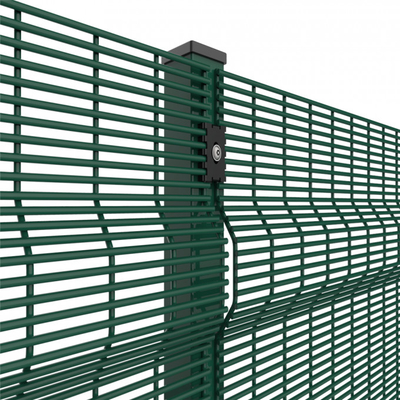 Alta seguridad 358 Mesh Fencing del poste redondo 50x200m m 75x150m m