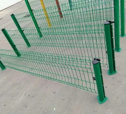 el PVC soldado con autógena 4m m de 3m m cubrió 3D el alambre Mesh Fence Green que el PVC cubrió