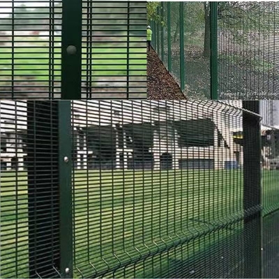 358 valla de seguridad soldada con autógena que corta anti Prison Mesh Fencing 60x60m m adaptables