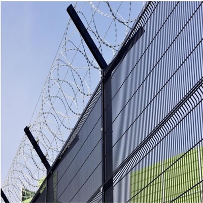 La prenda impermeable 358 calientes de Mesh Anti Climb Prison Fence sumergidos galvanizó