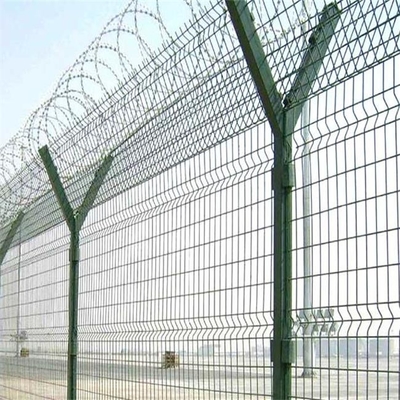 3D soldó con autógena 358 la seguridad comercial Mesh Panels Fence For Airport